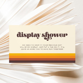 レトロ60sヴィンテージミッドセンチュリーディスプレイシャワーカード エンクロージャーカード