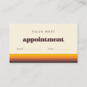 レトロ60sヴィンテージミッドセンチュリーヘルスプロフェッショナル 予約カード (正面)