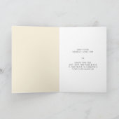 レトロ60sヴィンテージミッドセンチュリー彼女の結婚願い カード (内部)