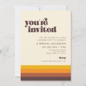 レトロ60sヴィンテージミッドセンチュリー招待されました 招待状 (正面)