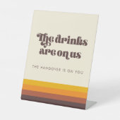 レトロ60sヴィンテージミッドセンチュリー結婚ズ・オープンバー 台座サイン (正面)