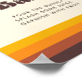 レトロ60sヴィンテージミッド結婚ズビーチサンダル標識 ポスター (角)