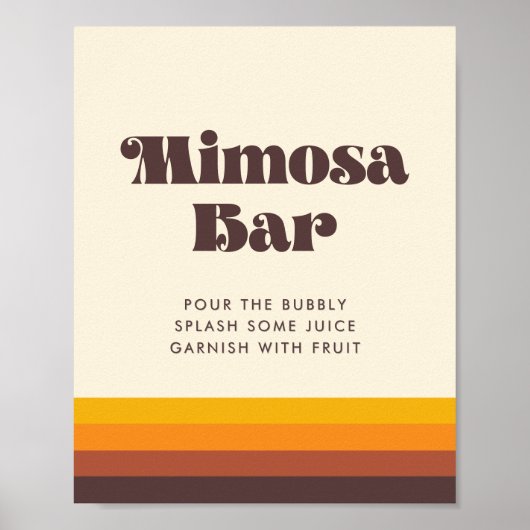 レトロ60sヴィンテージミッド結婚ズビーチサンダル標識 ポスター (正面)