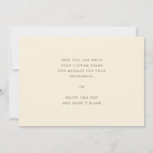 レトロ60sヴィンテージメイド・オブ・オーナー(花嫁付き添い人)サンキューカード 招待状 (裏面)