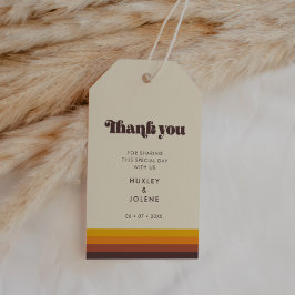 レトロ60sヴィンテージ結婚カラー ギフトタグ