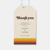 レトロ60sヴィンテージ結婚カラー ギフトタグ (正面)