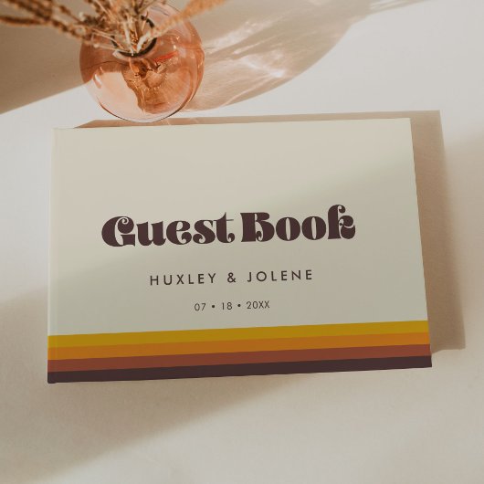 レトロ60sヴィンテージ結婚カラー ゲストブック