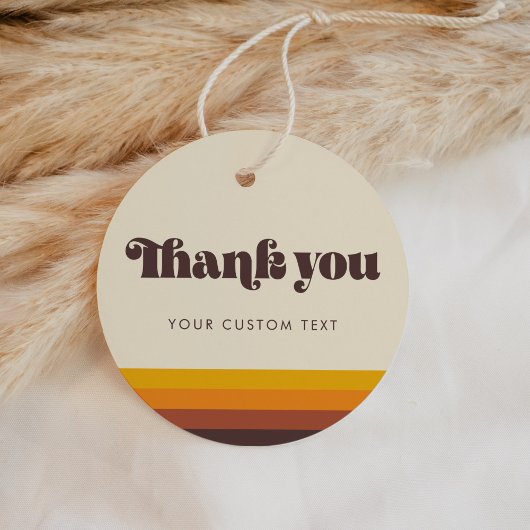 レトロ60sヴィンテージ色ありがとう フェイバータグ