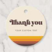 レトロ60sヴィンテージ色ありがとう フェイバータグ (正面)