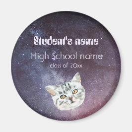 レトロ60s宇宙銀河系卒業 マグネット