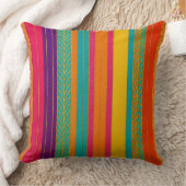 レトロ60s明モダンるいストライプ クッション (ブランケット)
