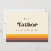 レトロ60s私の結婚式の日記私の父に 招待状 (正面)