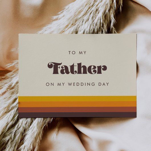 レトロ60s私の結婚式の日記私の父に 招待状