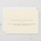 レトロ60s私の花嫁に私たちの結婚式の日カード 招待状 (裏面)