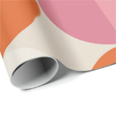 レトロ60s - 70sのスタイルと虹のヒッピーの太陽 ラッピングペーパー (ロールコーナー)