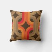 レトロ60s 70sのスタイルの枕 クッション (裏面)