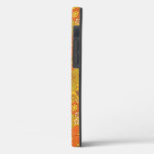 レトロ60s/70sオレンジ&オリーブグリーンフローラ Case-Mate iPhoneケース (裏面 / 左)