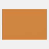 レトロ60s 70sサイケデリック渦巻きオレンジ色 ラッピングペーパーシート (正面3)