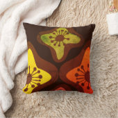 レトロ60s 70sデコ枕 クッション (ブランケット)