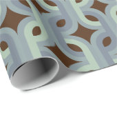 レトロ60s 70sラッスタイリッシュピング紙 ラッピングペーパー (ロールコーナー)