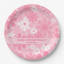 レトロ60s 70s審美的ピンクパステルフローラ花