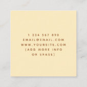 レトロ60s 70s幾何学虹60度波 スクエア名刺 (裏面)