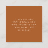 レトロ60s 70s幾何学虹60度波 スクエア名刺 (裏面)