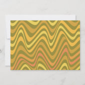 レトロ60s 70s抽象芸術Groovy Green卒業 招待状 (裏面)