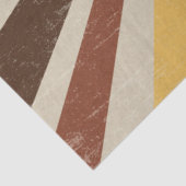 レトロ60s 70s日が差すことオレンジストライプの金ゴールドブラウン 薄葉紙 (詳細)