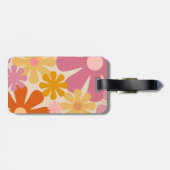 レトロ60s 70s美的花柄ラゲッジタグ ラゲッジタグ (裏面横)