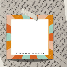 レトロ60s 70s Groovy Hippie Name On Personalizable ポストイット