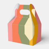 レトロ60s 70s Hippie Groovyストライプ結婚s フェイバーボックス (裏面サイド)