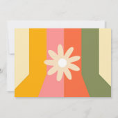 レトロ60s 70s Hippie GroovyストライプRSVPカード 招待状 (裏面)