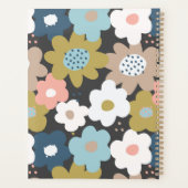 レトロ60s Groovyフローラフラワーパーソナライズされた2025 プランナー手帳 (裏面)