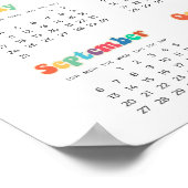 レトロ60s Hippie 2025フォトカレンダー ポスター (角)