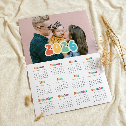 レトロ60s Hippie 2025フォトカレンダー ポスター