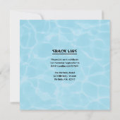 レトロ60th誕生日アルバムカバー90s音楽 招待状 (裏面)