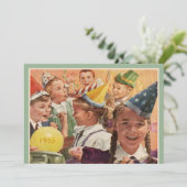 レトロ60th誕生日パーティー1955小児記憶 招待状 (スタンド正面)