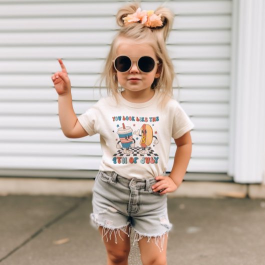 レトロ7月4日インディペンデンスデイピクニおもしろいング Tシャツ