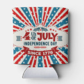 レトロ7月4日クーラーボックス 缶クーラー (裏面)