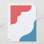 レトロ7月4日パーティー1776 BBQパーティーのように 招待状 (裏面)