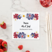 レトロ7月4日4th夏パーティーカクテル スタンダードカクテルナプキン (インサイチュ)