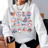 レトロ7月4日Shirt, USA Flag Gift for Her Tシャツ