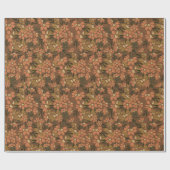 レトロ70のインスパイアフローララッピング紙 ラッピングペーパー (フラット)