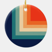 レトロ70のカラーパレット セラミックオーナメント (裏面)