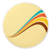 レトロ70のストライプ セラミックノブ (正面)