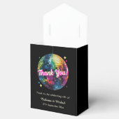 レトロ70のパーティーディスコボールスパークルグラム結婚ズ フェイバーボックス (オープン)