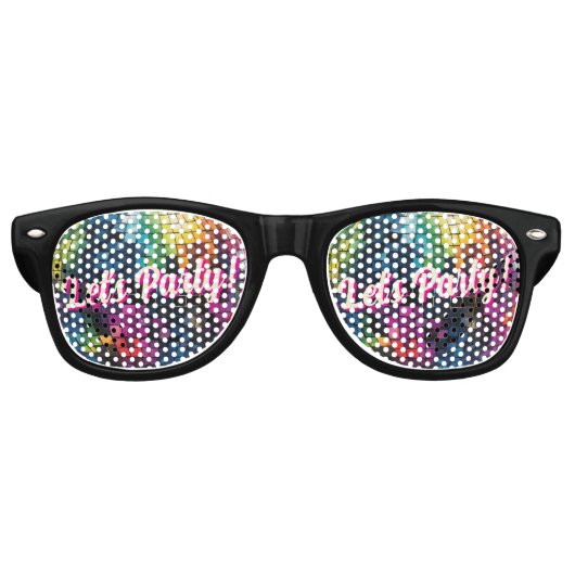 レトロ70のパーティーディスコボールスパークルグラム結婚ズ レトロサングラス (正面)