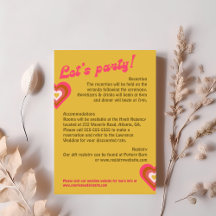 レトロ70の明るい黄色、オレンジ、ピンク結婚色