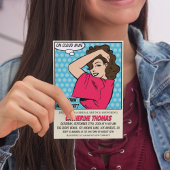 レトロ70の漫画ブックアーポップ・アートのトおもしろいブライダルシャワー 招待状